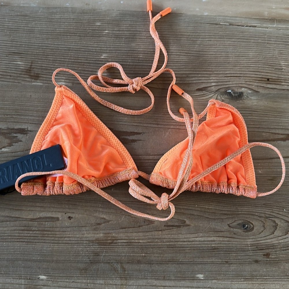 TRIANGL STEVIE - APRICOT SPARKLE NO BAG NEW WITH TAGS - Picture 4 of 7